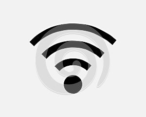 Wifi Signal Icon Internet Connection Line Bars Full Bar Icon Vector
