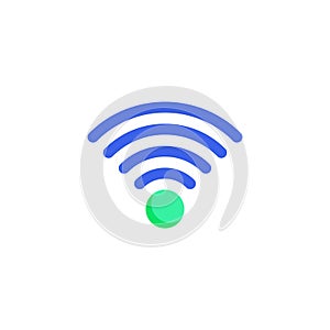 Wifi signal icon vector