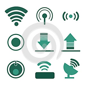 communication network wifi signal router upload