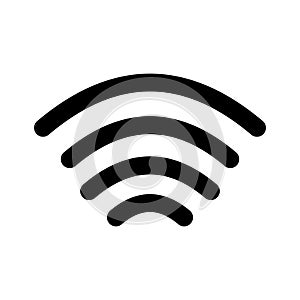 Wifi signals Line Style vector icon which can easily modify or edit