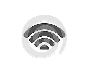 Wifi simple icon. Wi-fi internet sign.