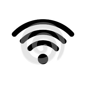 Wifi technology symbol. Wireless and wifi icon. Sign for remote internet access. Podcast vector symbol. Simple vector