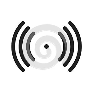 Wifi wave signal. Wireless icon signal. Vector isolated symbol