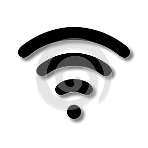 Wifi wireless icon simple shadow