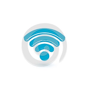 WIFI wireless network symbol, Stock Vector illustration isolated on white background