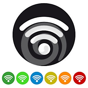 Wifi Wireless Wlan Internet Signal - Flat Icon For Apps And Websites