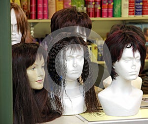 Wigs in Display