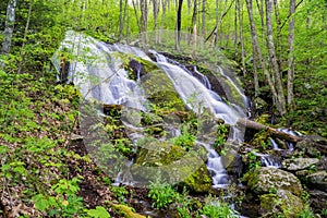 Wigwam Falls in the Blue Ridge Mountains of Virginia, USA