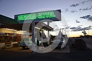 Wigwam Motel Neon