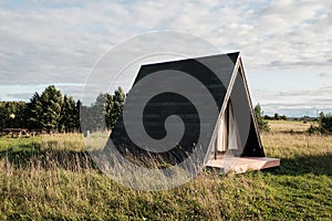 Wigwams in nature. A hause. glamping