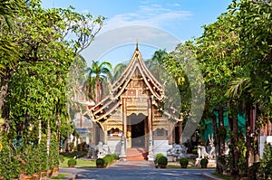 Wihan Lai Kham at Wat Phra Singh, Chiang Mai, Thailand