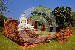 The Wihan of Wat Pho Kao Ton, Sing Buri , Thailand photo