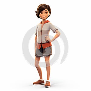 3d Render Cartoon Of Allison: Nintendo Wii Character With A Maya Lin Style photo