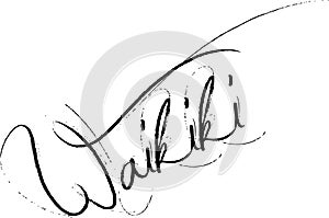 Wikiki text sign illustration