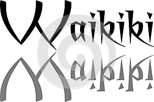 Wikiki text sign illustration