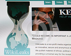 WikiLeaks homepage