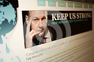 WikiLeaks homepage