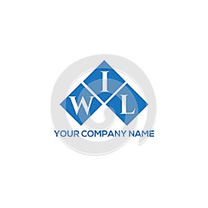 WIL letter logo design on WHITE background. WIL creative initials letter logo photo