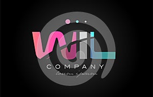 WIL w i l three letter logo icon design photo