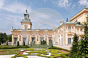 Wilanow Palace in Warsaw, Poland