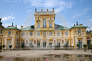 WilanÃ³w castle or Wilanowski palace in Warsaw in Poland, Europe