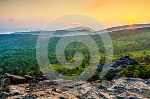 Wilburn Ridge sunset, Grayson Highlands, Virginia