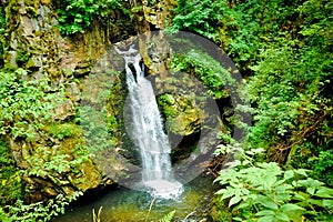 Wilczki falls, Sudety, Poland photo