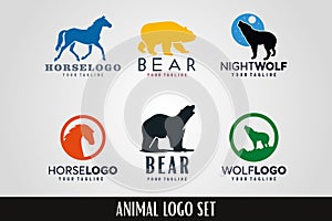 Wild Animal Logo Template Set
