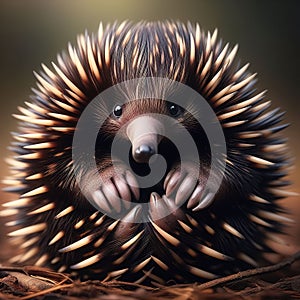 Wild animals of Australia - ECHIDNA. Generative AI