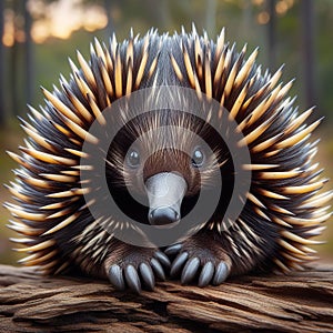 Wild animals of Australia - ECHIDNA. Generative AI