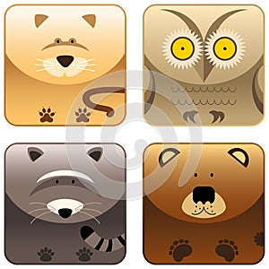 Wild animals - icon set 3