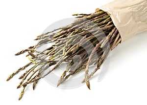 Wild asparagus spears