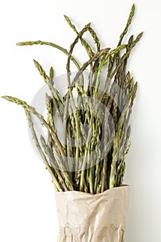 Wild asparagus spears