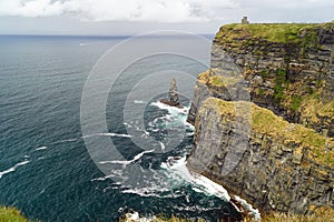 Wild Atlantic Way Cliffs of Moher  View to O Briens Tower