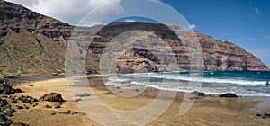 Wild beach in Orzola, Lanzarote