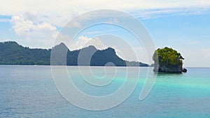 The wild beach on Wayag lagoon, Raja Ampat, west papua, Indonesia