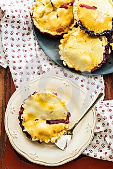 Wild berries pies