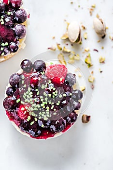 Wild berry cheesecake