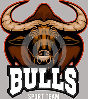 wild bulls mascot Vector illustration DOWNLOAD