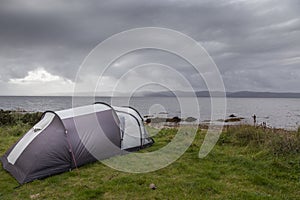 Wild camping in bad weather