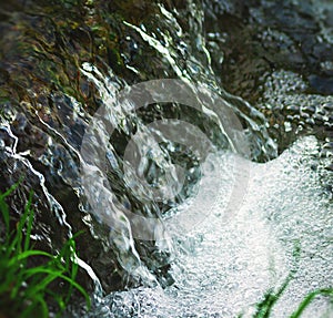 Wild clear cold creek