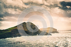 Wild cliffs of Saint Lorenzo Point on Madeira photo