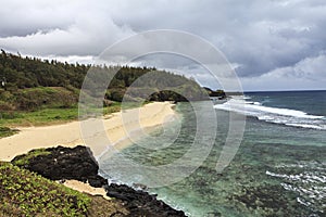 Wild coast west on mauritius island