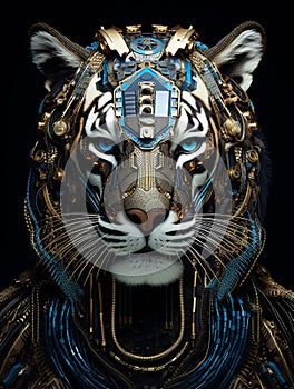 Wild Couture: Unveiling AI\'s Striking Animal Fashion Portraits