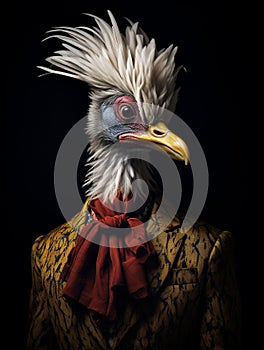 Wild Couture: Unveiling AI\'s Striking Animal Fashion Portraits