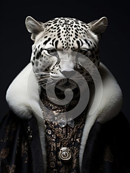 Wild Couture: Unveiling AI\'s Striking Animal Fashion Portraits