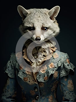 Wild Couture: Unveiling AI\'s Striking Animal Fashion Portraits