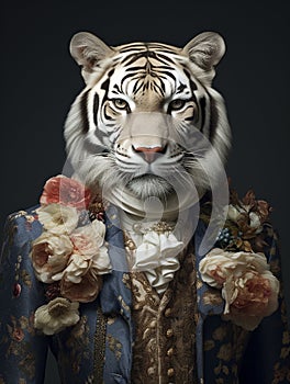 Wild Couture: Unveiling AI\'s Striking Animal Fashion Portraits