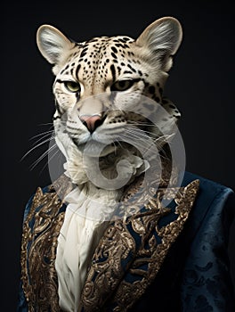 Wild Couture: Unveiling AI\'s Striking Animal Fashion Portraits