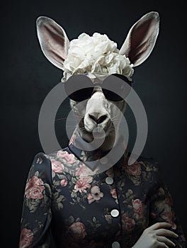 Wild Couture: Unveiling AI\'s Striking Animal Fashion Portraits